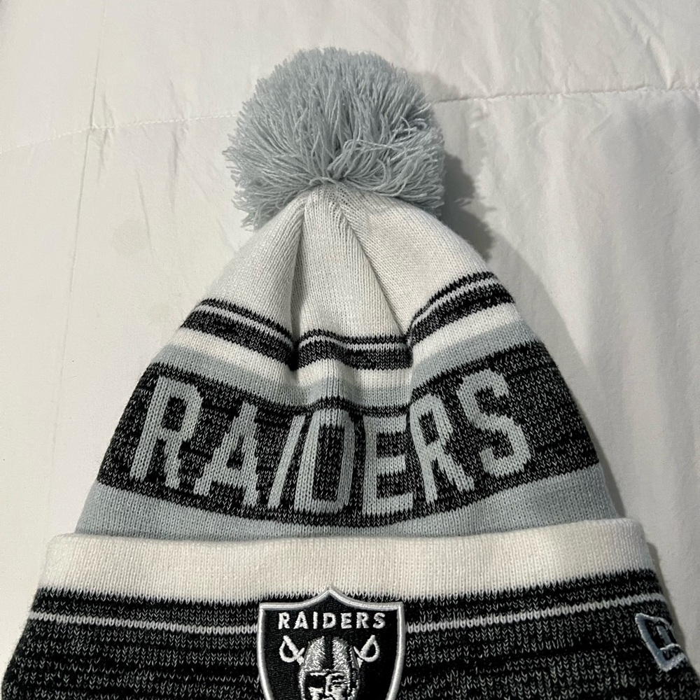 Riders by Lee Kids Pom-Pom Beanie - Black and Gray